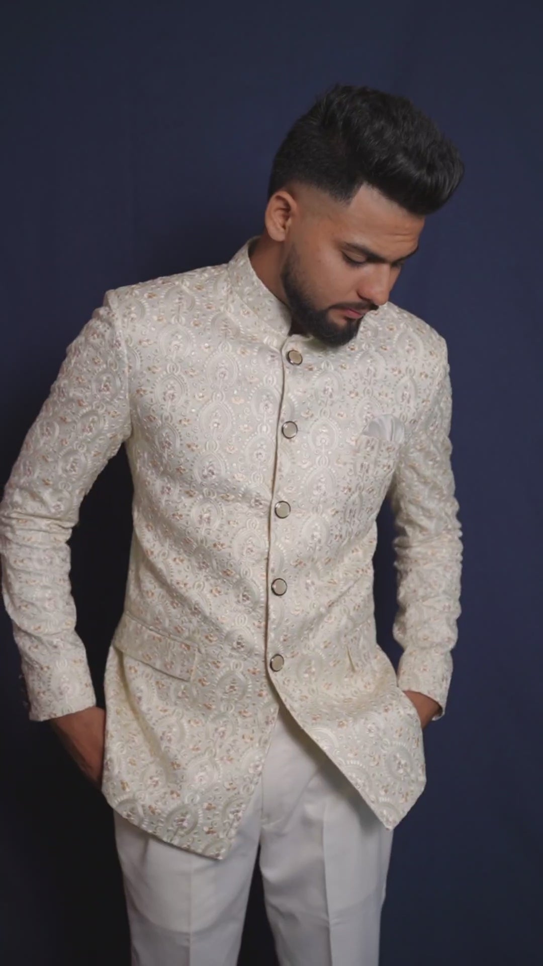 Stately Cream Jodhpuri Suit for Men – Zuera